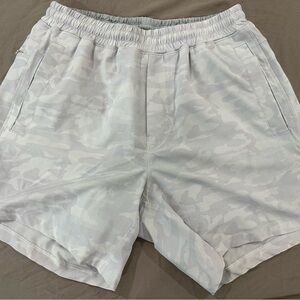 Men's Athletic White Camouflage 2-in-1 “Freeballer” Shorts